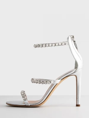 Foto van product Sandalen met hoge hak Giuseppe Zanotti zilverkleurig