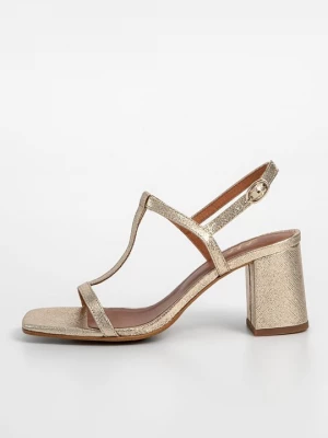Foto van product Sandalen met hoge hak Jonak goudkleurig