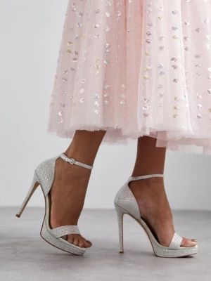 Foto van product Sandalen met hoge hak Michael Kors zilverkleurig