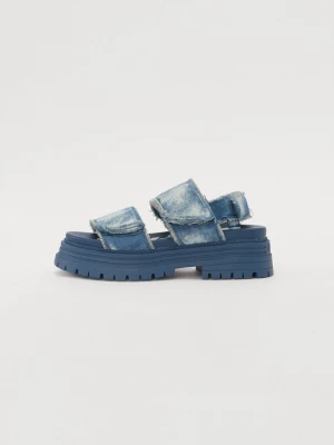 Foto van product Sandalen met plateauzool Buffalo blauw