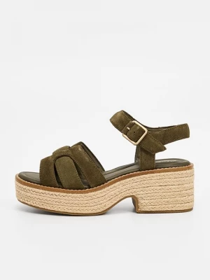 Foto van product Sandalen met plateauzool Clarks olijfgroen