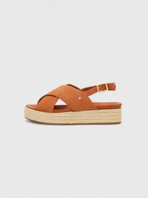 Foto van product Sandalen met plateauzool Cosmoparis cognac