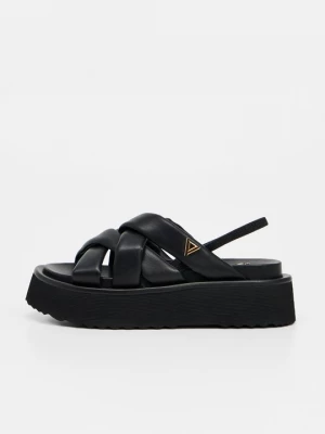 Foto van product Sandalen met plateauzool Gaudi zwart