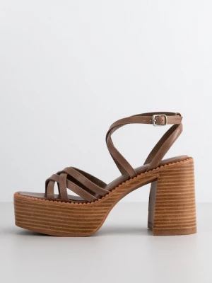 Foto van product Sandalen met plateauzool Jeffrey Campbell lichtbruin