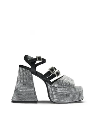 Foto van product Sandalen met plateauzool Koi Footwear zilverkleurig