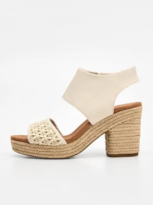 Foto van product Sandalen met plateauzool Toms crème