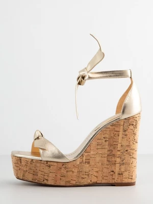 Foto van product Sandalen met sleehak Alexandre Birman goudkleurig