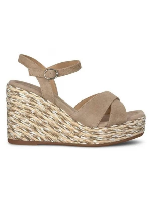 Foto van product Sandalen met sleehak Alma en Pena gemêleerd bruin