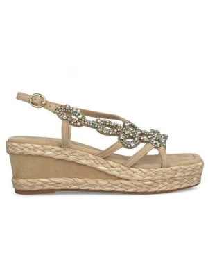 Foto van product Sandalen met sleehak Alma en Pena gemêleerd donkerblauw