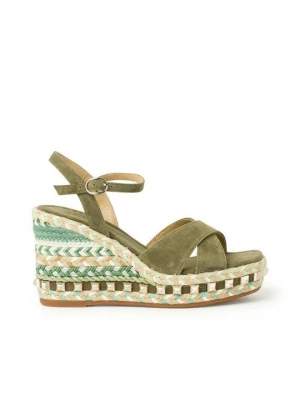 Foto van product Sandalen met sleehak Alma en Pena groen