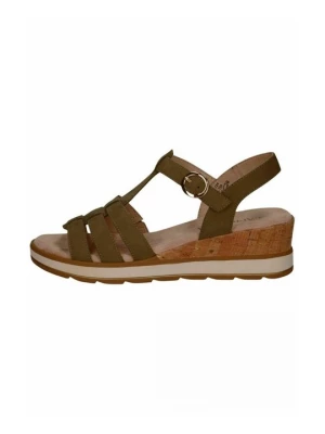 Foto van product Sandalen met sleehak Caprice olijfgroen