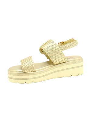 Foto van product Sandalen met sleehak Carmela goudkleurig