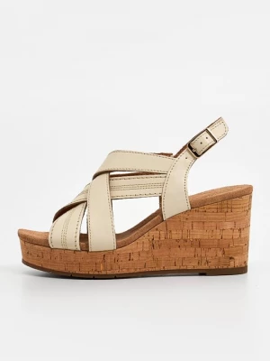 Foto van product Sandalen met sleehak Clarks beżowy