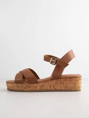 Foto van product Sandalen met sleehak Dune London bruin