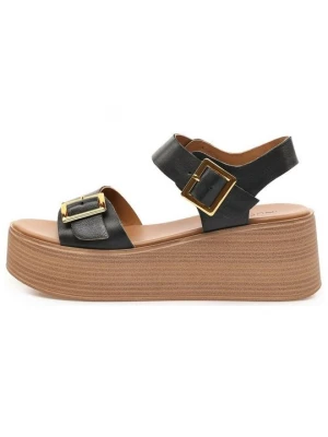 Foto van product Sandalen met sleehak Inuovo zwart