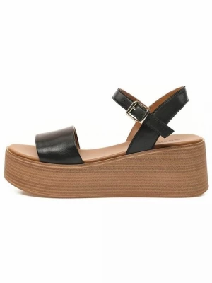 Foto van product Sandalen met sleehak Inuovo zwart