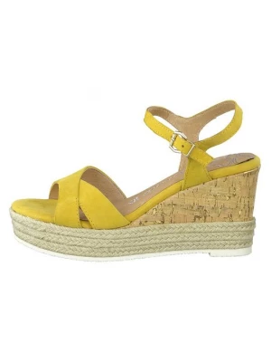 Foto van product Sandalen met sleehak Marco Tozzi geel