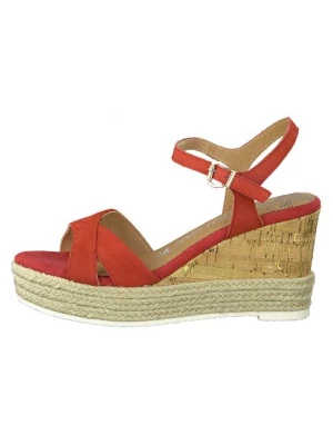 Foto van product Sandalen met sleehak Marco Tozzi rood