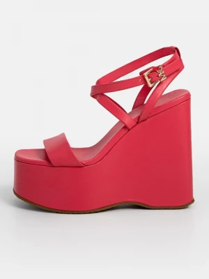 Foto van product Sandalen met sleehak Michael Kors rood