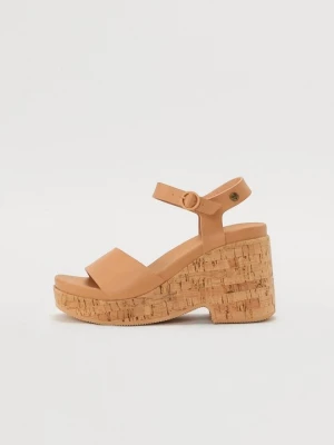 Foto van product Sandalen met sleehak Reef tan