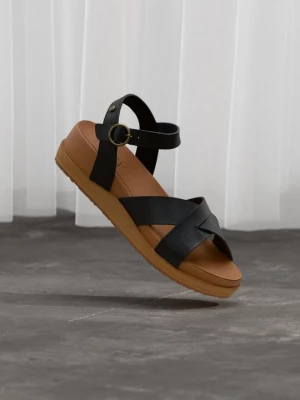 Foto van product Sandalen met sleehak Roxy zwart