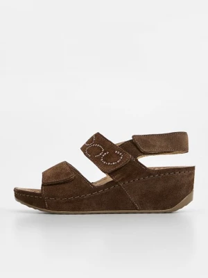Foto van product Sandalen met sleehak Scholl bruin