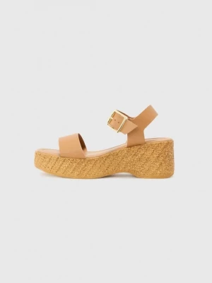 Foto van product Sandalen met sleehak Steve Madden lichtbruin
