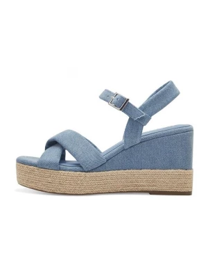 Foto van product Sandalen met sleehak Tamaris blauw