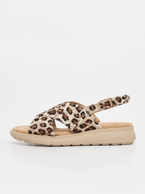 Foto van product Sandalen met sleehak Tamaris bruin