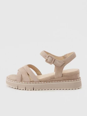 Foto van product Sandalen met sleehak Tamaris grijs