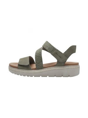Foto van product Sandalen met sleehak Tamaris groen