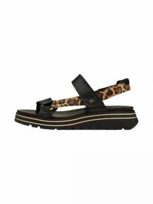 Foto van product Sandalen met sleehak Tamaris zwart