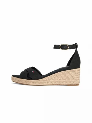 Foto van product Sandalen met sleehak Tommy Hilfiger zwart