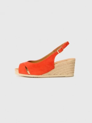 Foto van product Sandalen met sleehak Unisa koraalrood