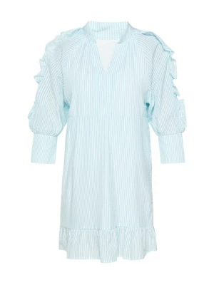 Foto van product usha BLUE LABEL Jurk 'Fashion Look' lichtblauw / wit