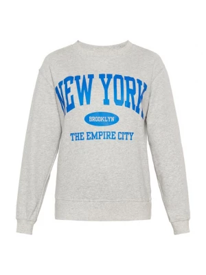 Foto van product usha BLUE LABEL Sweatshirt 'Fashion Look' ultramarine blauw / grijs