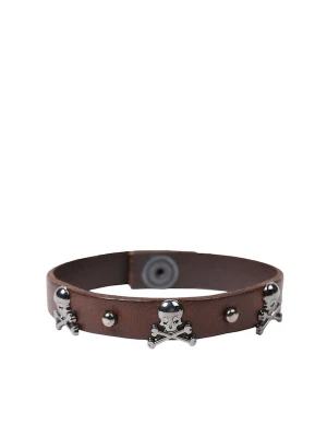 Foto van product Scalpers Armband bruin / zilver