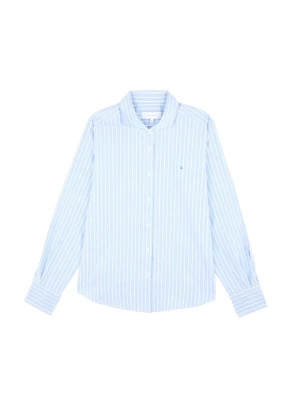 Foto van product Scalpers Blouse 'Davis' lichtblauw / wit