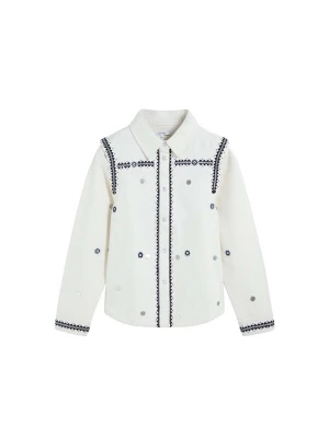 Foto van product Scalpers Blouse 'Emb Candy' marine / zilver / wit