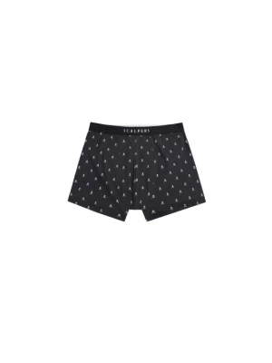 Foto van product Scalpers Boxershorts 'Just Skull' navy / wit