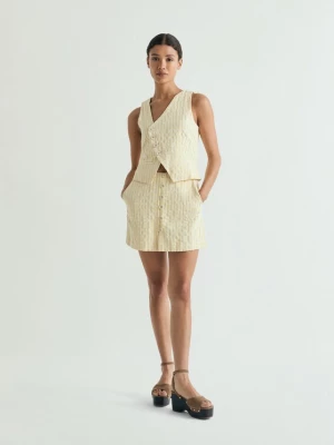Foto van product Scalpers Broek ' ' geel / wit