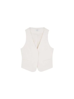 Foto van product Scalpers Gilet beige / wit