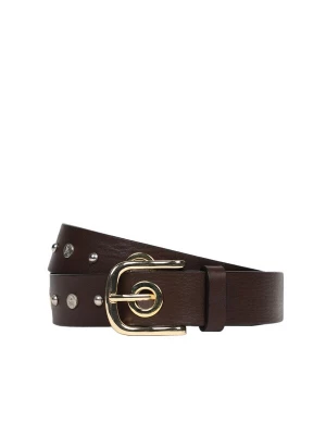 Foto van product Scalpers Riem 'New Eyelet' chocoladebruin / goud