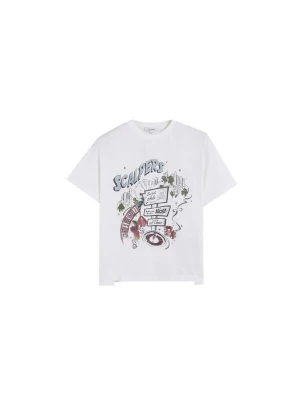 Foto van product Scalpers Shirt 'Lucky' lichtblauw / donkerrood / zwart / offwhite