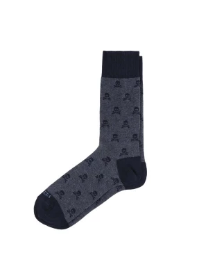 Foto van product Scalpers Sokken 'Nos Skull' navy / donkerblauw