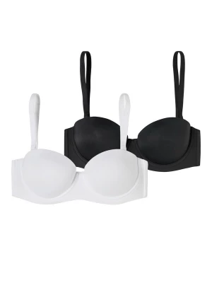 Foto van product SCHIESSER BH ' Bandeau mit Schale - Unique Micro ' zwart / wit