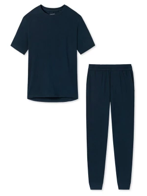 Foto van product SCHIESSER Pyjama 'Cotton' donkerblauw