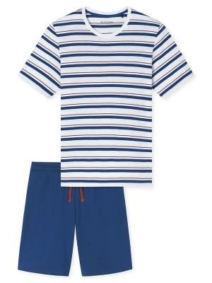Foto van product SCHIESSER Pyjama kort ' Casual ' blauw / wit