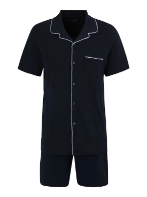 Foto van product SCHIESSER Pyjama kort donkerblauw / wit