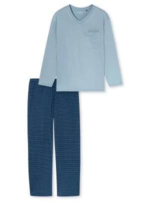 Foto van product SCHIESSER Pyjama lang ' Comfort Essentials ' aqua / lichtblauw